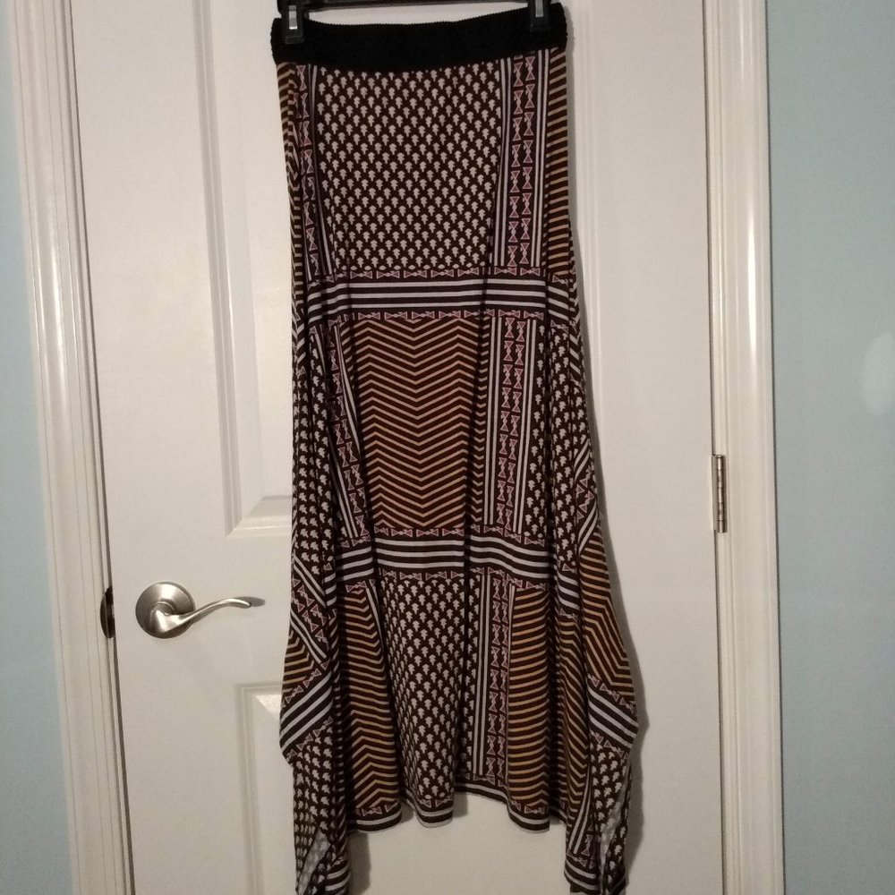 Patterned Maxi Skirt
